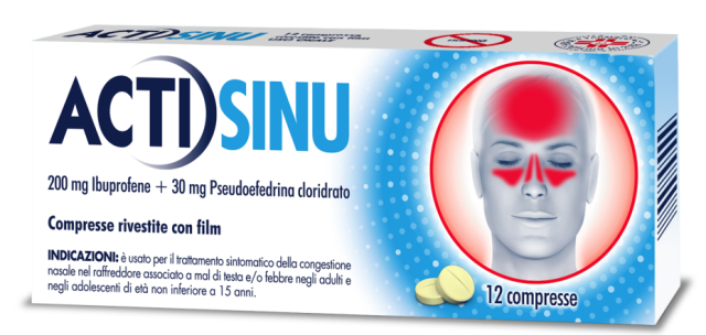 ACTISINU 12 Compresse 200MG+30MG
