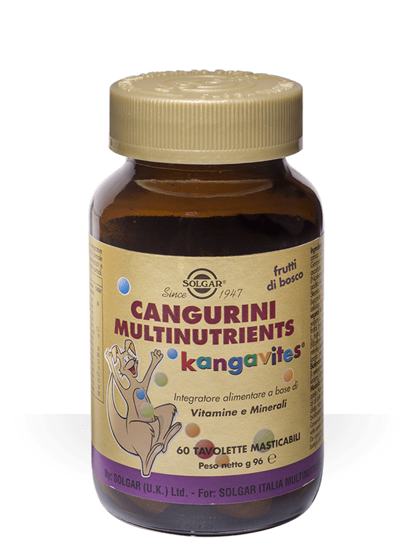 Cangurini Multinutrients frutti di bosco 60 tavolette