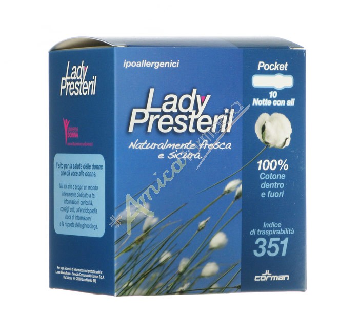 LADY PRESTERIL Pocket Notte Con Ali 10 pezzi