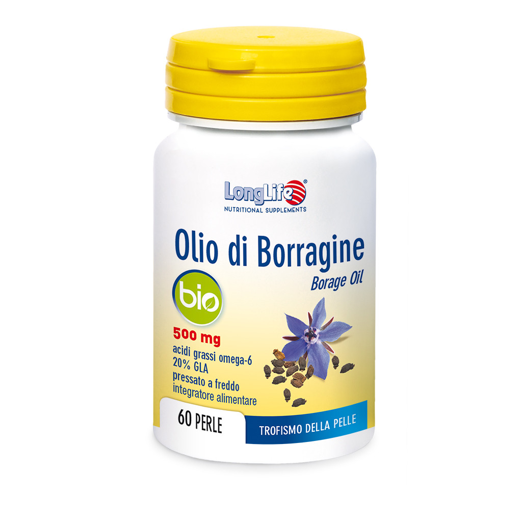 LONGLIFE Olio di Borragine Bio 500mg