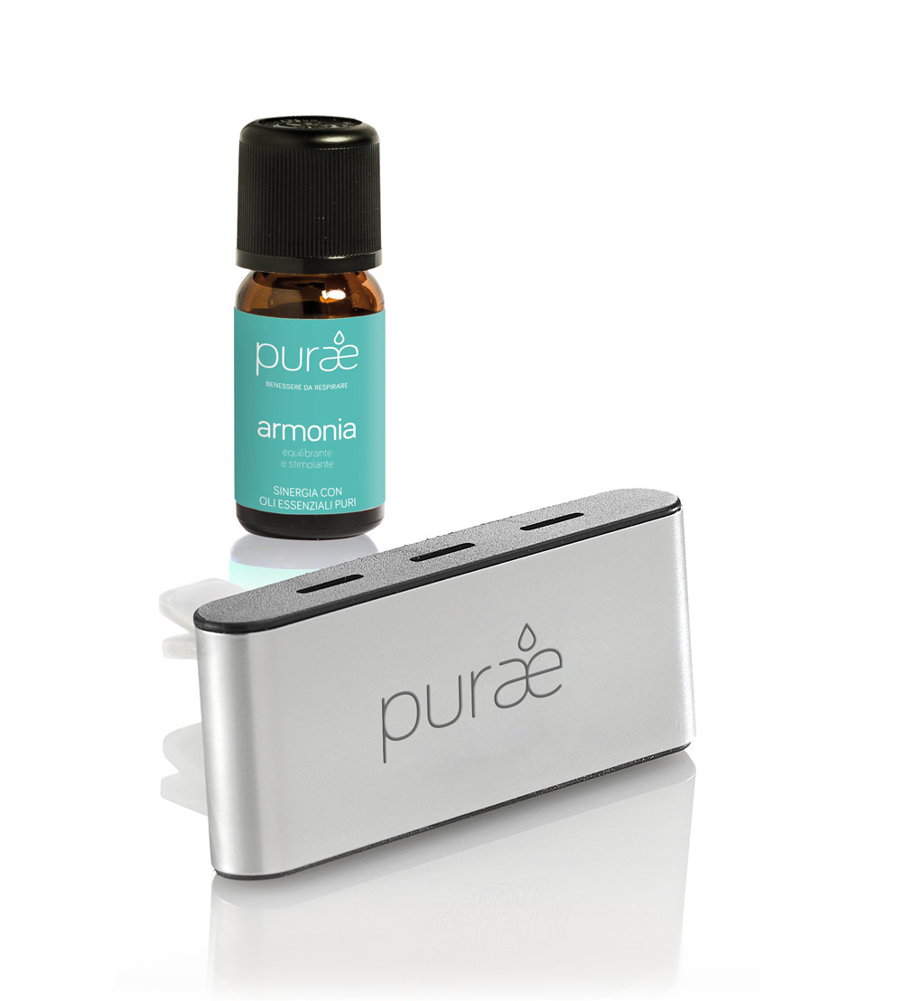 PURAE Diffusore AUTO ARGENTO ARMONIA