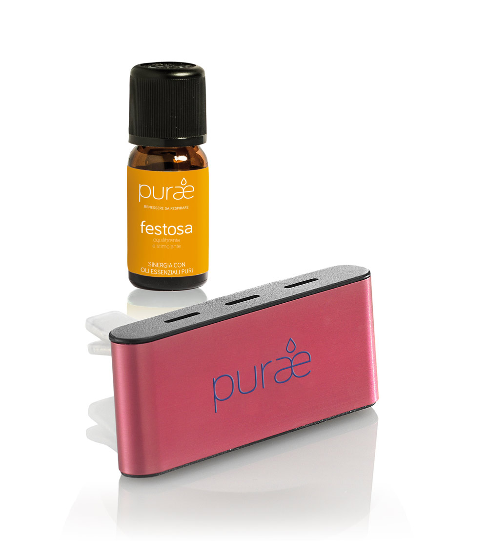 PURAE Diffusore AUTO ROSA FESTOSA