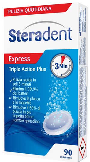 STERADENT Triple Action Plus 90 Compresse