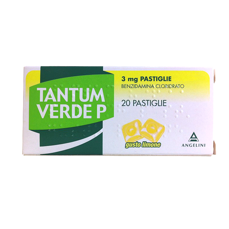 TANTUM VERDE 20 pastiglie 3mg Gusto LIMONE
