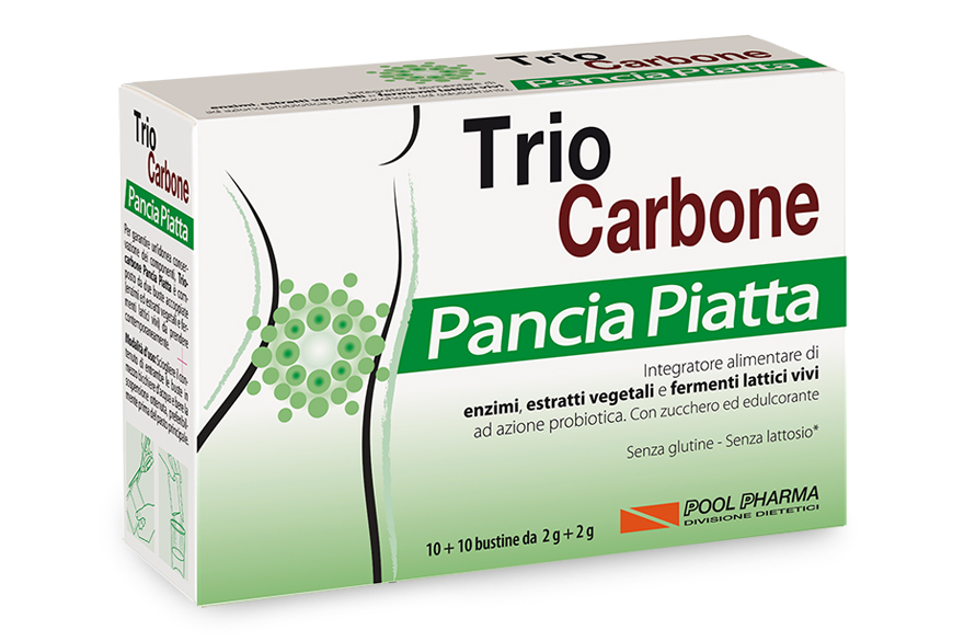 TRIOCARBONE pancia piatta 10+10 bustine