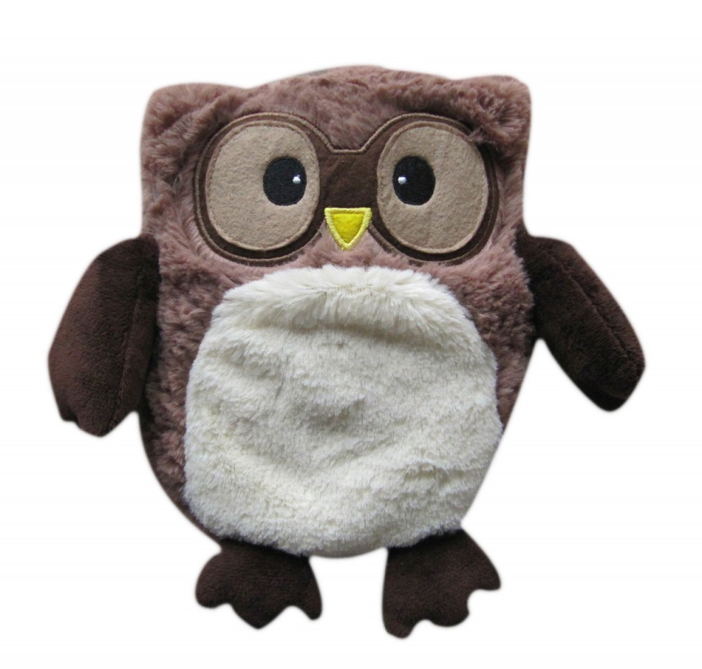WARMIES Peluche Termico HOOTY Marrone