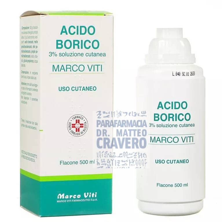 Acido Borico MV 3% 500ml