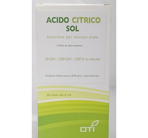 ACIDO CITRICO SOLUZIONE 20 FIALE 2ML 