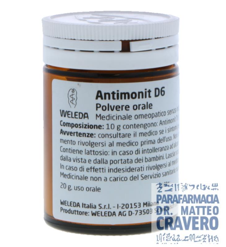 Antimonit D6 polvere 20 grammi