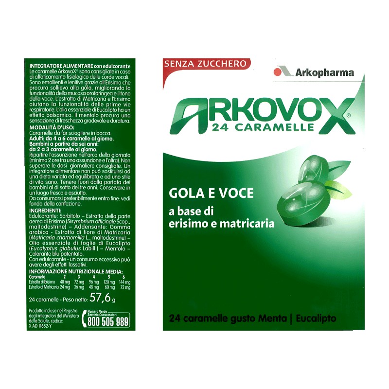 Arkovox MENTA EUCALIPTO 24 caramelle