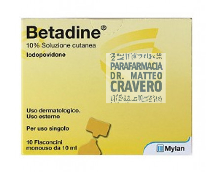 BETADINE Soluzione Cutanea 10 fiale 10ml 10%