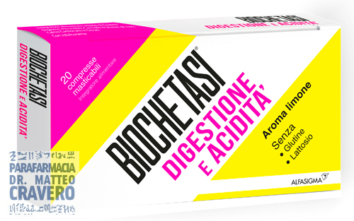 BIOCHETASI DIGESTIONE E ACIDITA' 20 COMPRESSE