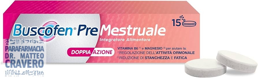 BUSCOFEN PREMESTRUALE 15 COMPRESSE EFFERVESCENTI
