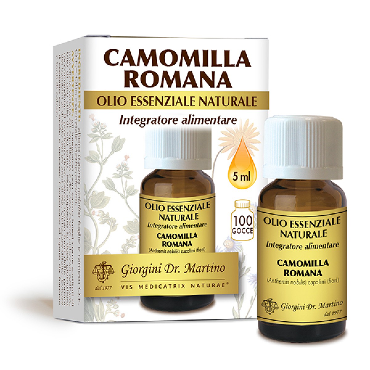 CAMOMILLA ROMANA OLIO ESSENZIALE NATURALE 5ML
