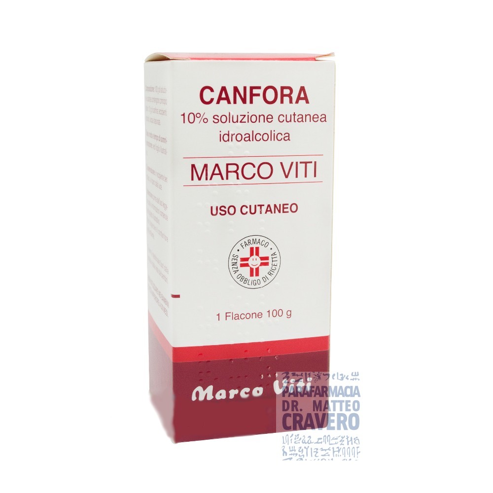 Canfora MV 10% soluzione idroalcoolica 100g