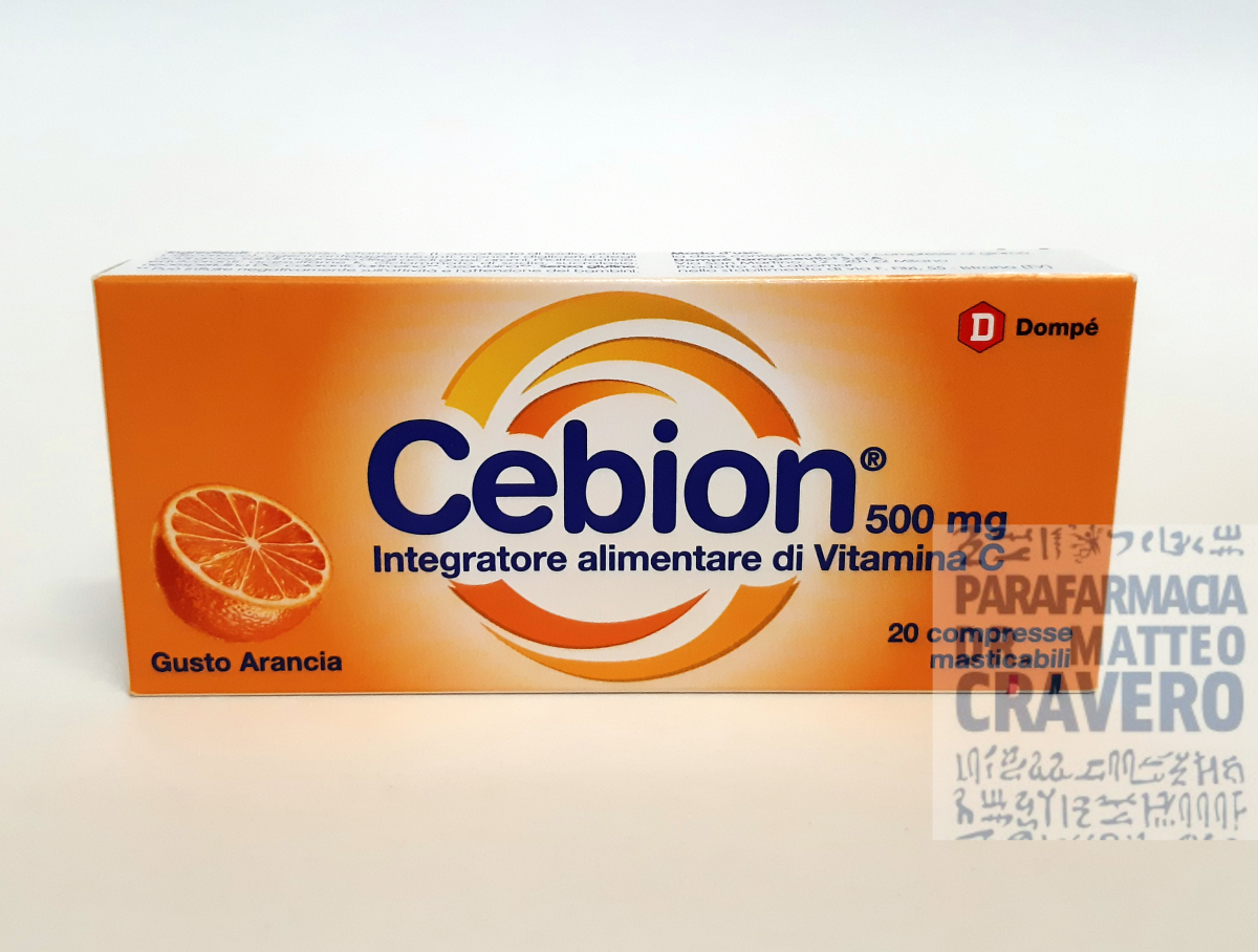 Cebion masticabile arancia vitamina C 20 compresse