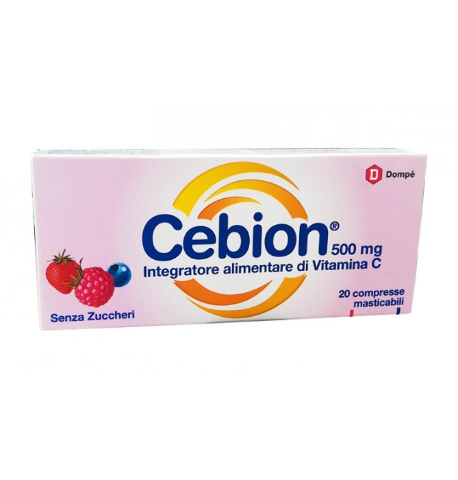 Cebion masticabile senza zucchero frutti di bosco vitamina C