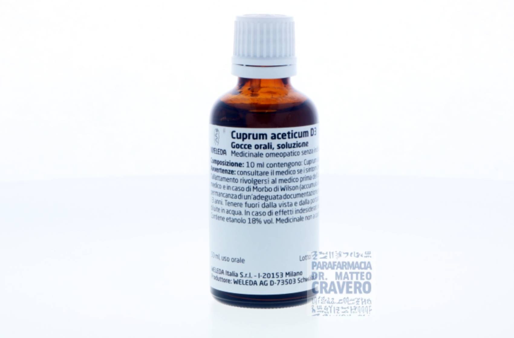 Cuprum aceticum D3 50ml Gocce