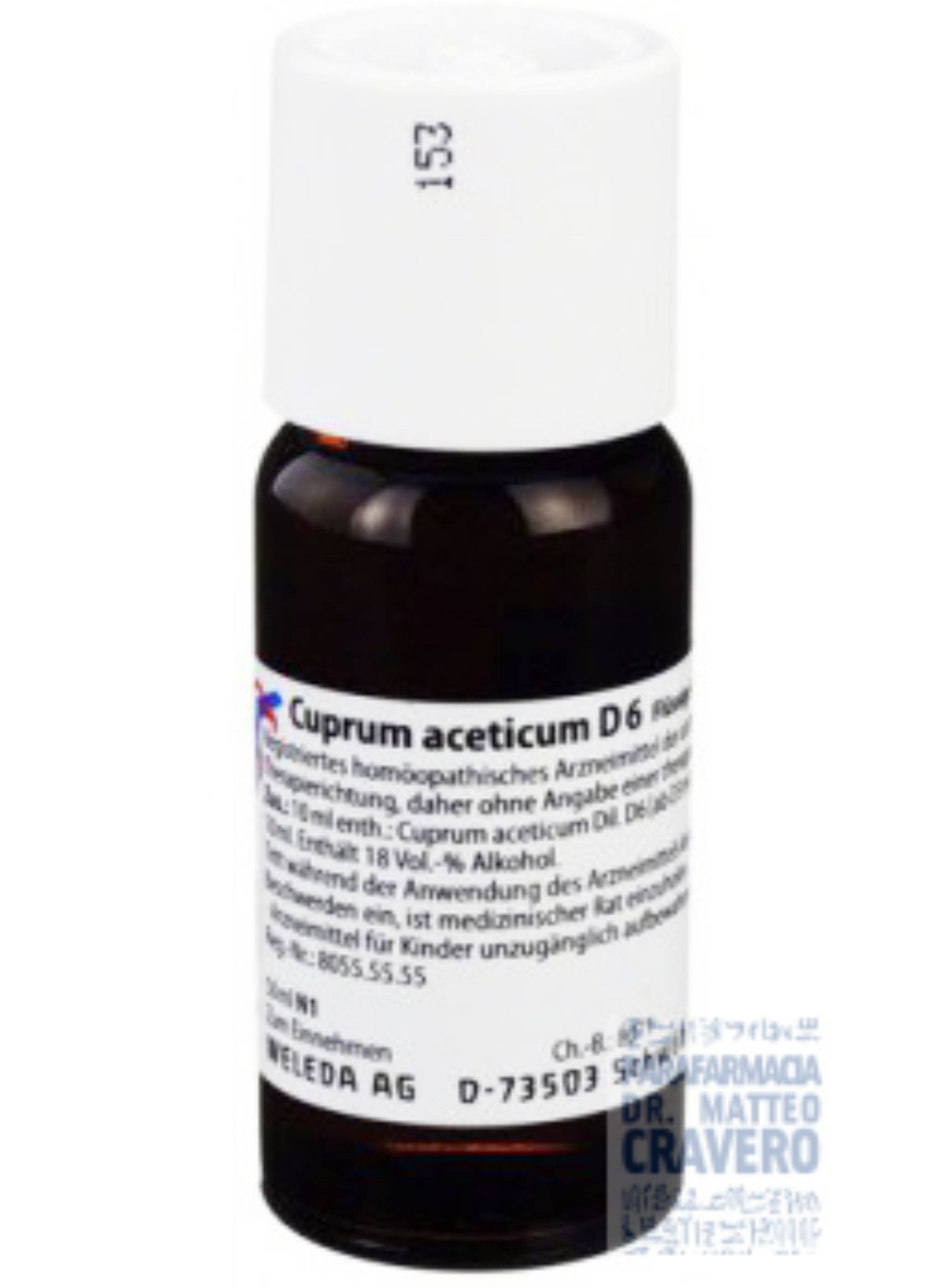 Cuprum aceticum D6 50ml Gocce
