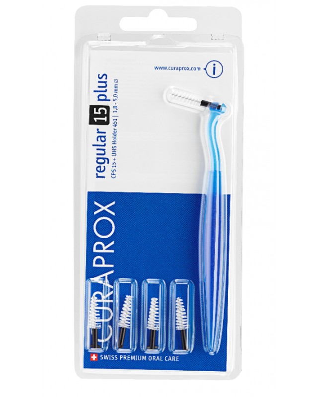 Curaprox plus regular nero 5 pezzi CPS 15