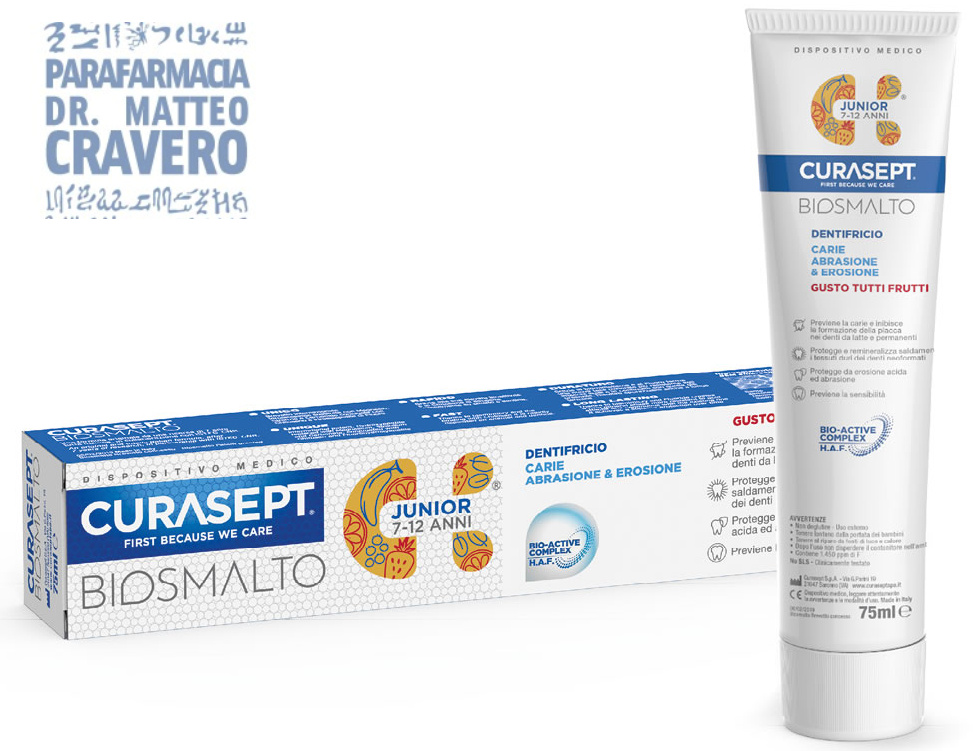 Curasept Biosmalto Dentifricio Junior 75ml