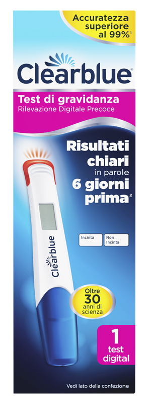 CLEARBLUE TEST DI GRAVIDANZA RILEVAZIONE PRECOCE DIGITALE