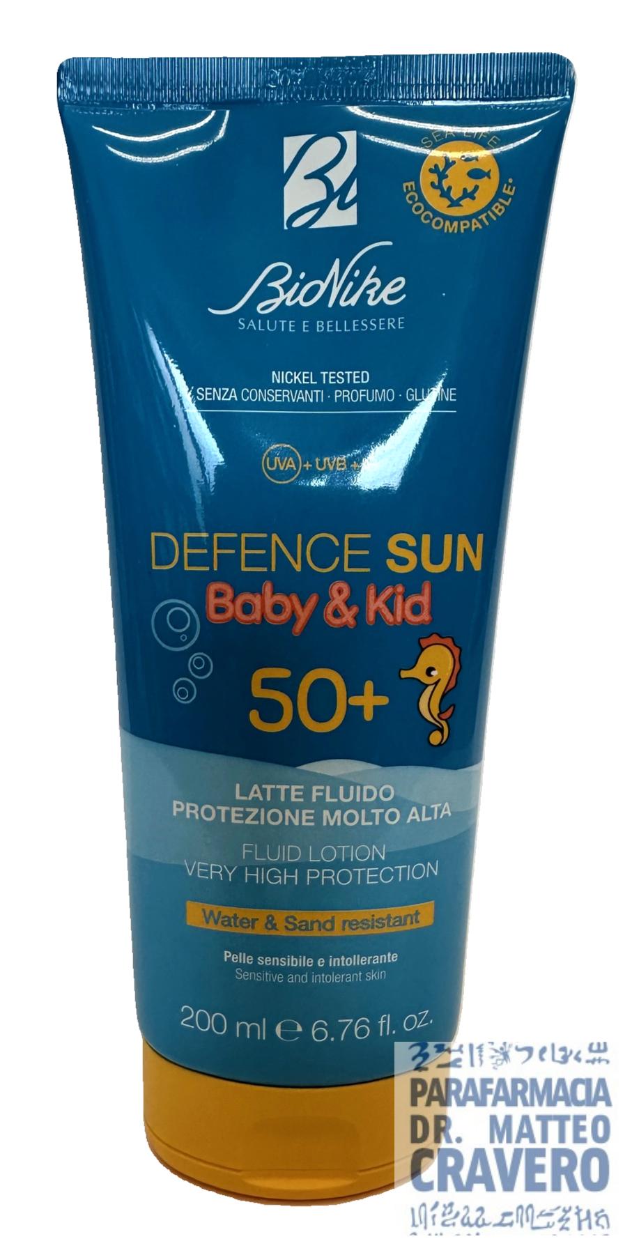 DEFENCE SUN 50+ BABY&KID LATTE FLUIDO 200ml