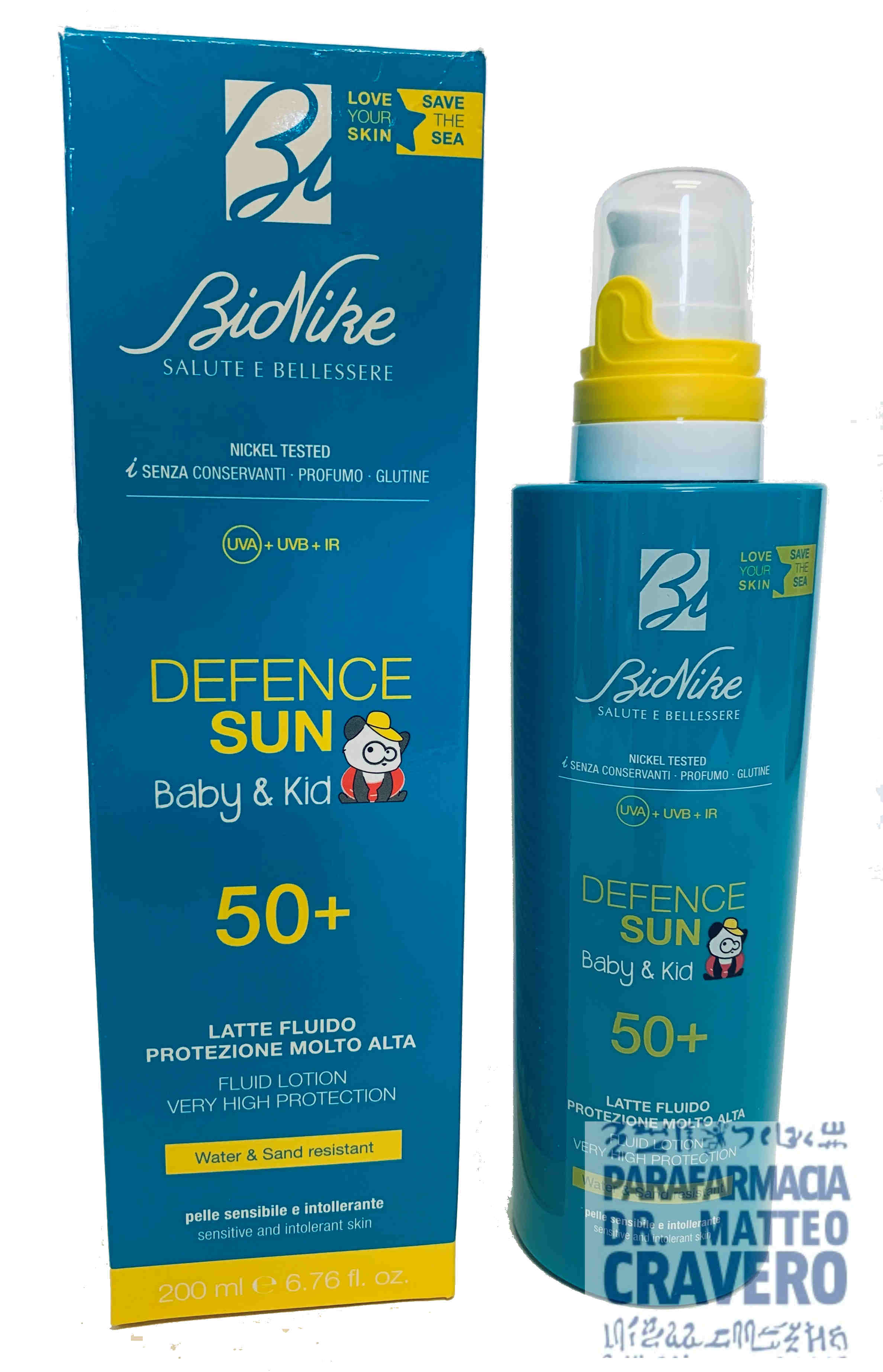 Defence SUN Baby Latte Fluido 50+ 200ml
