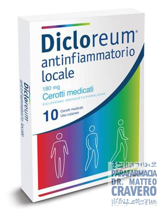 DICLOREUM ANTINFIAMMATORIO 10 CEROTTI
