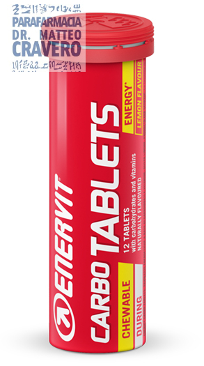 Enervit Carbo Tablets Limone 12 tavolette