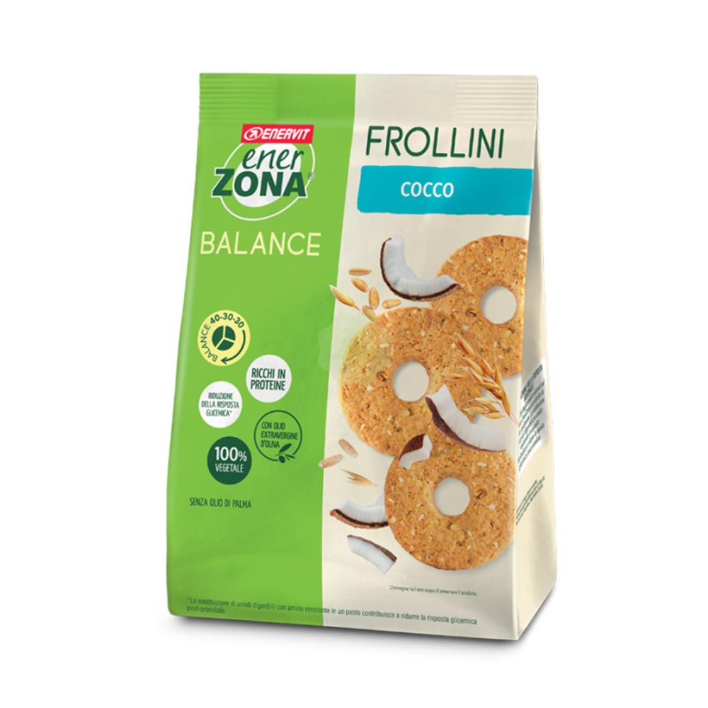 Enerzona Frollini Cocco 40-30-30 250 grammi