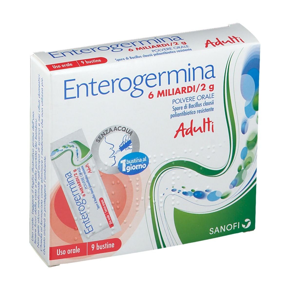 ENTEROGERMINA OS 9 BUSTINE 6 MILIARDI 2G