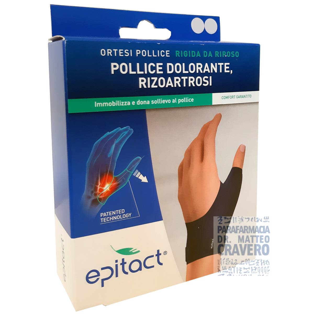 Epitact ortesi pollice rigida da riposo sinistra S 
