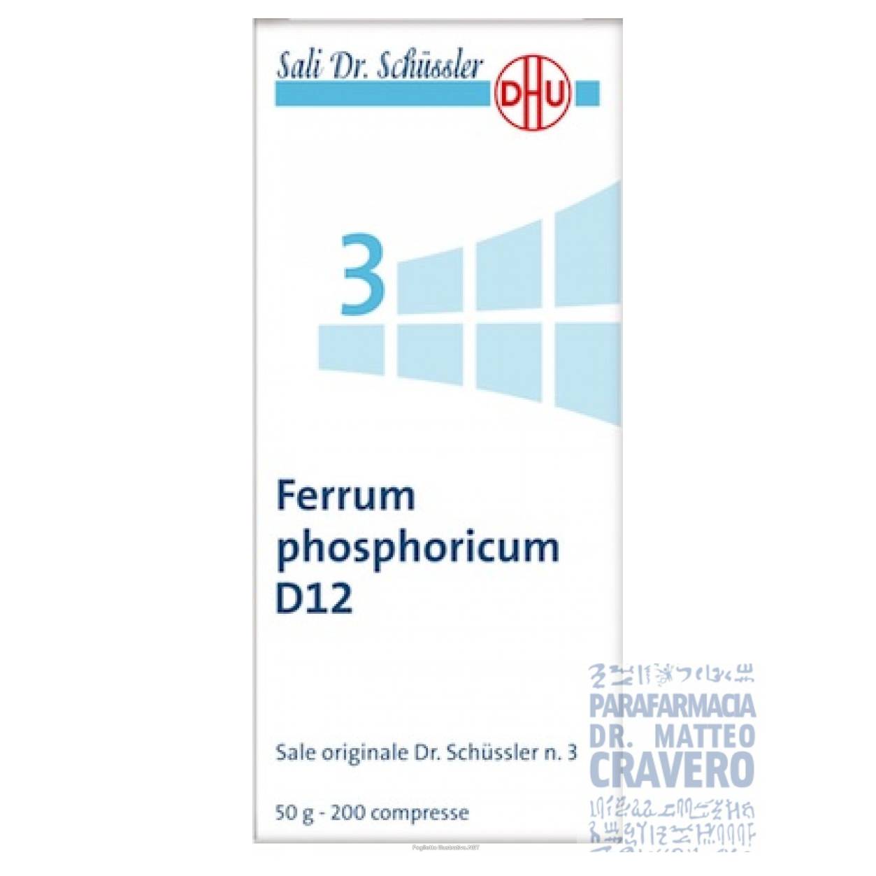 Ferrum Phosphoricum 3 Schuss 12DH 50g