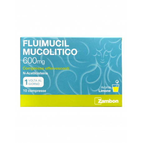FLUIMUCIL MUCOLITICO 10 COMPRESSE EFFERVESCENTI 600mg