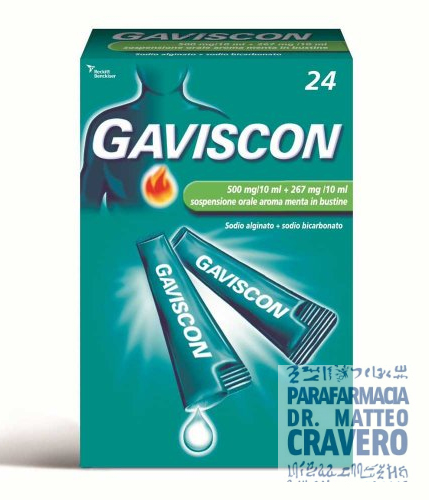 GAVISCON 24 Bustine 500+267mg