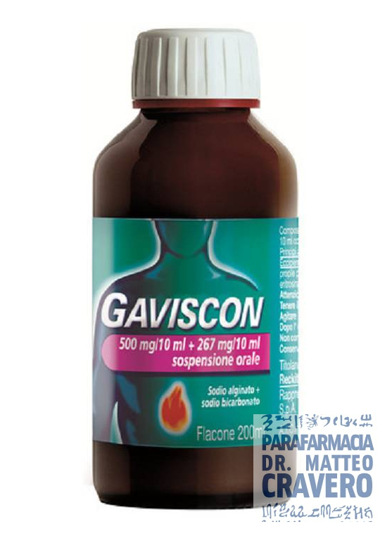 GAVISCON Sospensione Orale 500mg+267mg-10ml