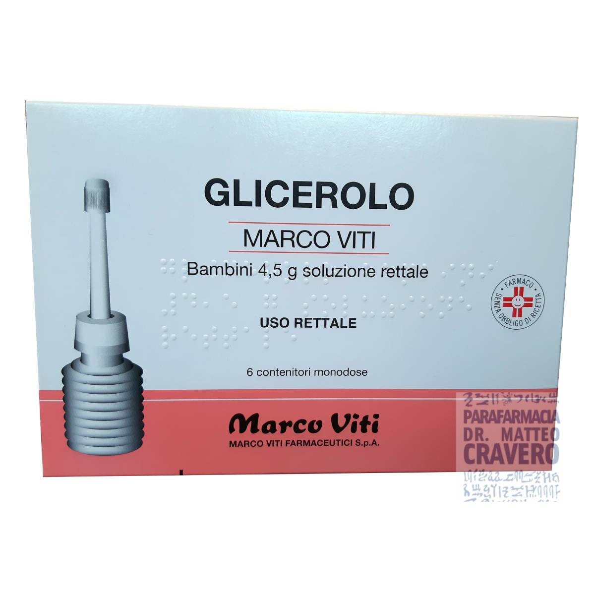 Glicerolo MV 6 contenitori 4,5g bambini