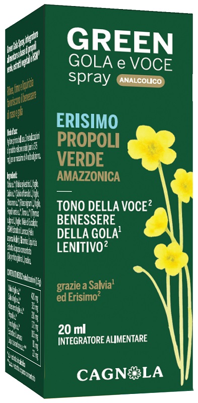 GREEN GOLA&VOCE SPRAY S-ALC 20ML