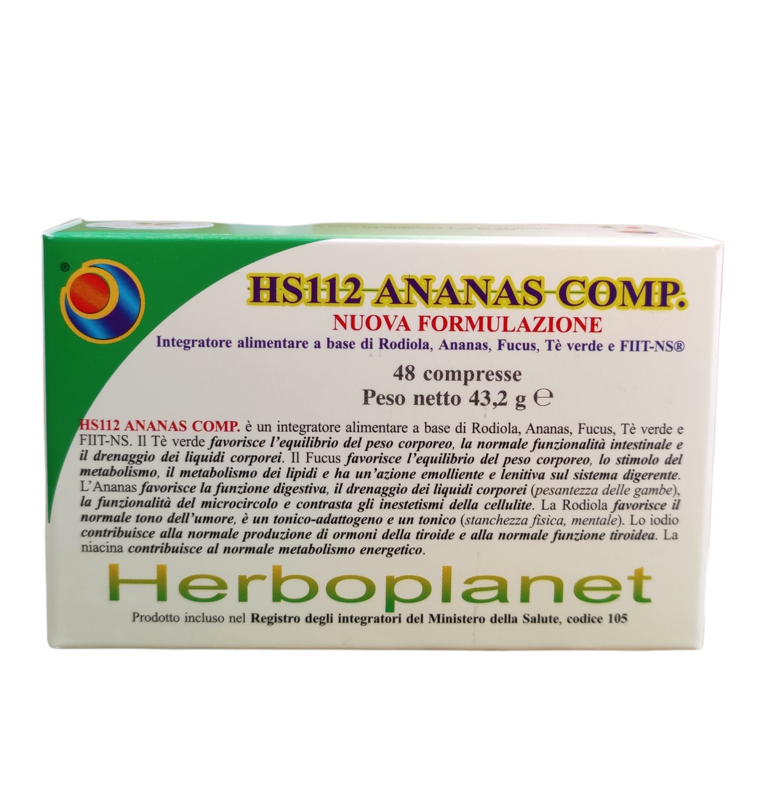 HS 112 ANANAS COMP 48 COMPRESSE