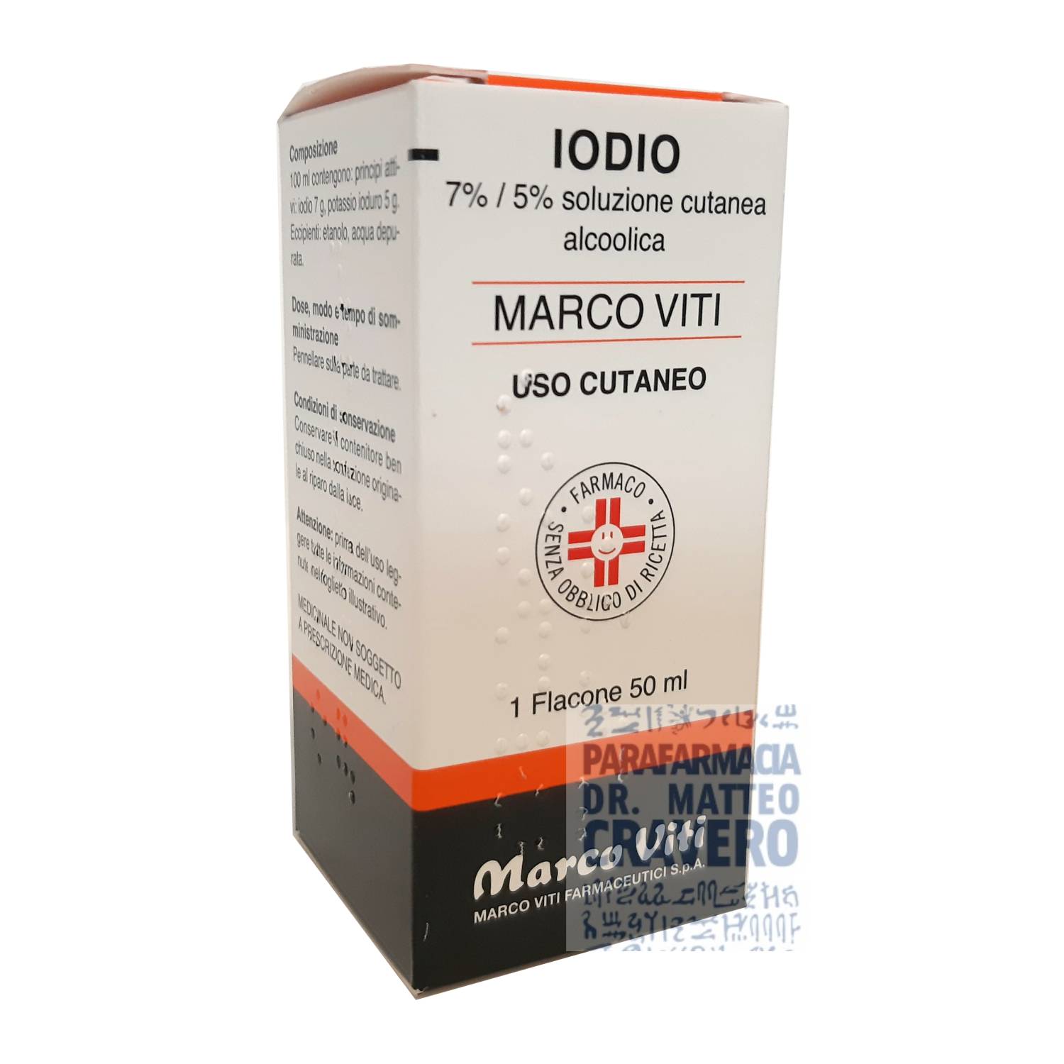 Iodio soluzione alcoolica cutanea I MV 50ml