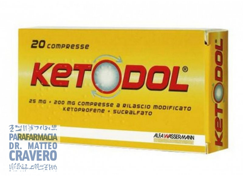 KETODOL 20 COMPRESSE 25MG+200MG