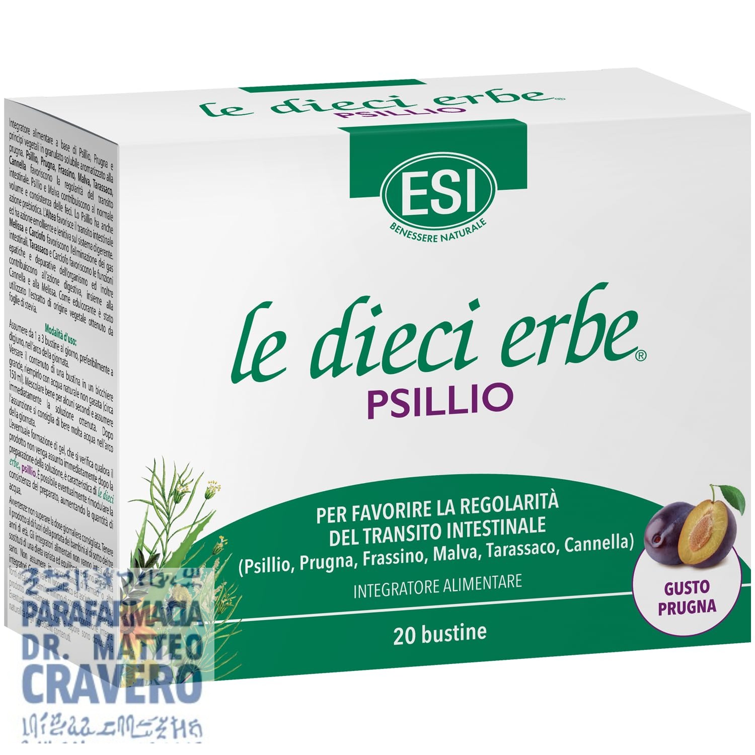 LE DIECI ERBE PSILLIO 20 Bustine