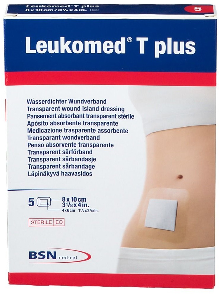 LEUKOMED T PLUS MEDICAL 8 X 10 CM
