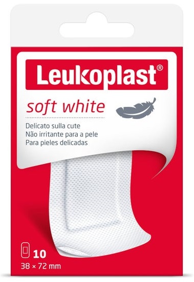 LEUKOPLAST SOFT WHITE 72 X 38 MM 10 PEZZI