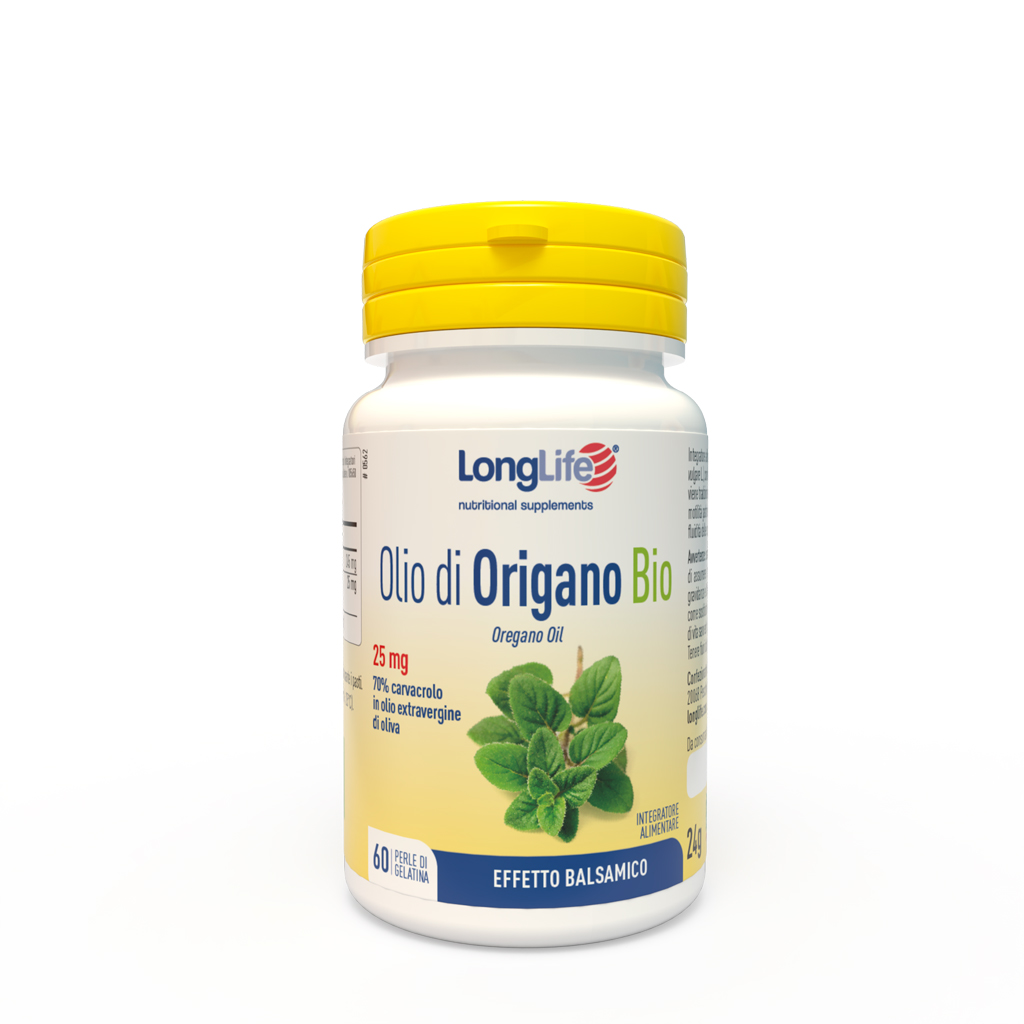LONGLIFE OLIO DI ORIGANO BIO 60 PERLE