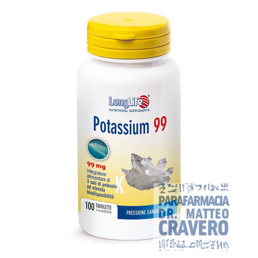 Longlife Potassium 99mg 100 tavolette
