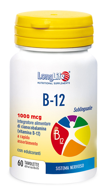 Longlife B12 1000mcg 60 tavolette