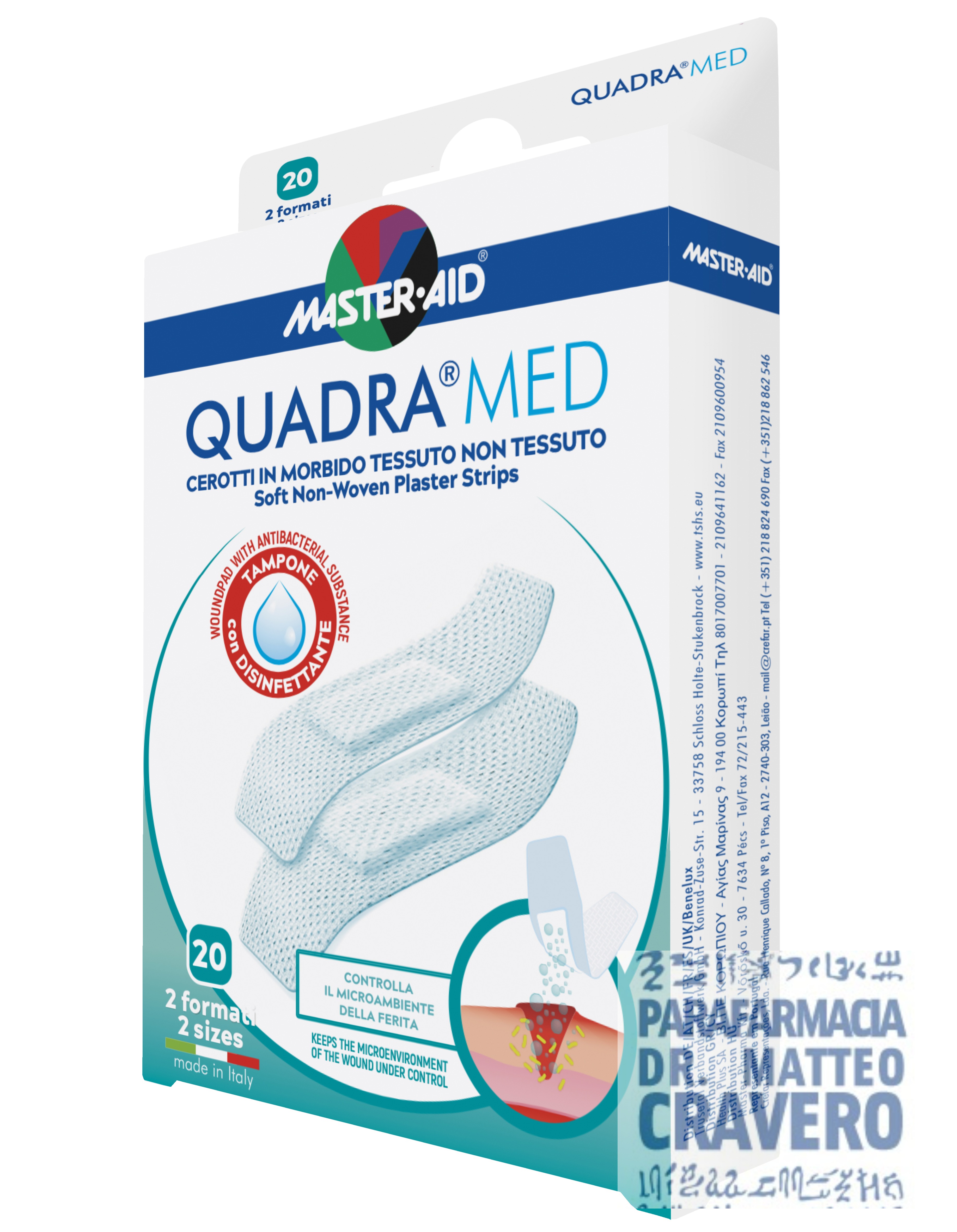 M-AID QUADRA cerotti medi 20 pezzi