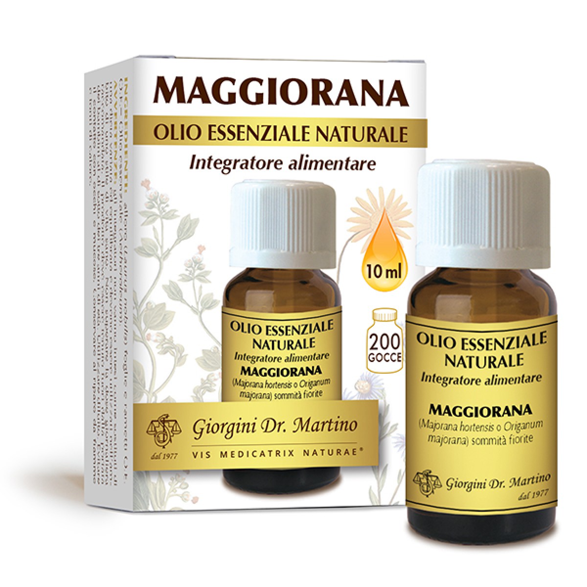 MAGGIORANA OLIO ESSENZIALE NATURALE 10ML